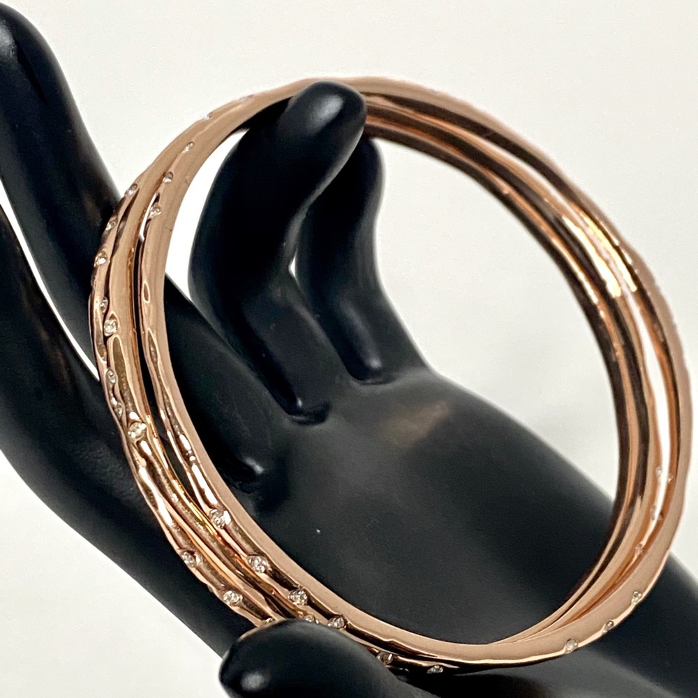 Stella & Dot Rhea Rose Gold Bangles - Picture 4 of 5